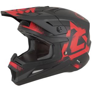 Casco de motocross Cassida Cross Cup 2 Crew en negro mate y rojo