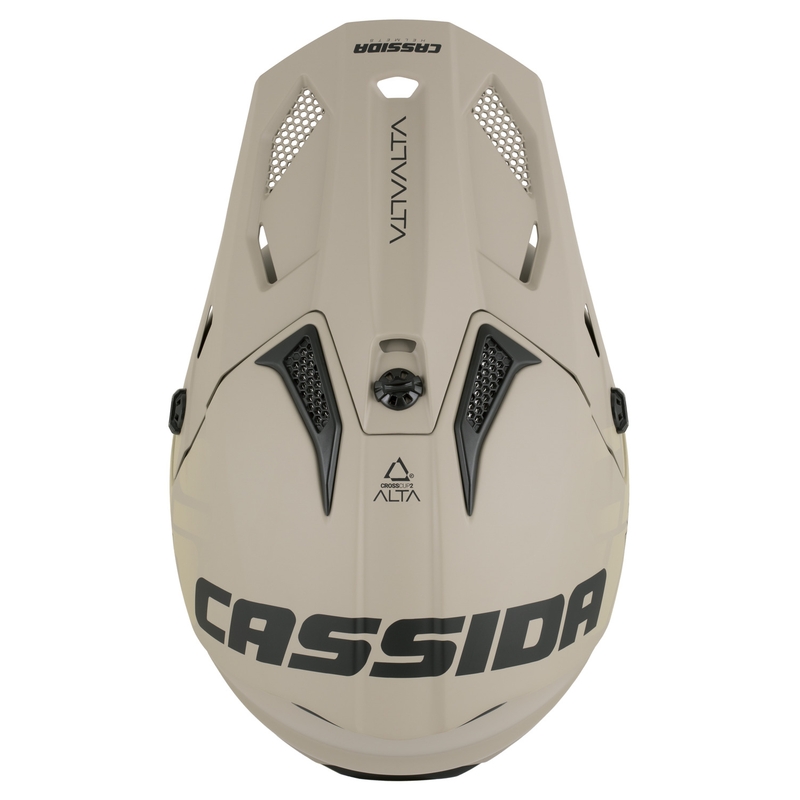 Casco de motocross infantil Cassida Cross Cup 2 Alta Junior gris arena mate