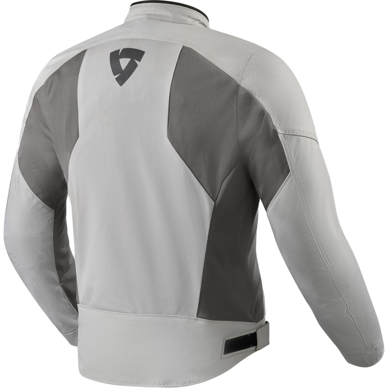 Chaqueta de moto Revit Torque 3 H2O gris claro-rojo