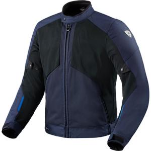 Chaqueta de moto Revit Torque 3 H2O azul oscuro-negro