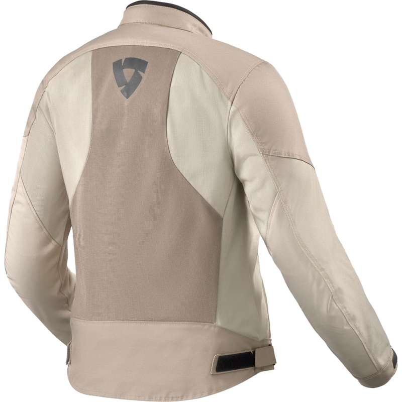 Chaqueta de moto Revit Torque 3 H2O para mujer, color blanco arena