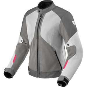 Chaqueta de moto Revit Torque 3 H2O para mujer gris-rosa