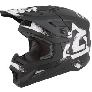 Casco de motocross infantil Cassida Cross Cup 2 Crew Junior negro mate-blanco