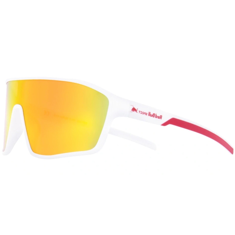 Gafas de sol Red Bull Spect Daft blancas con lentes rojo-naranja