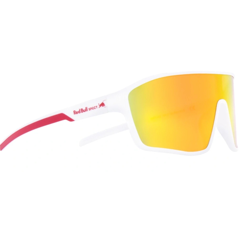 Gafas de sol Red Bull Spect Daft blancas con lentes rojo-naranja