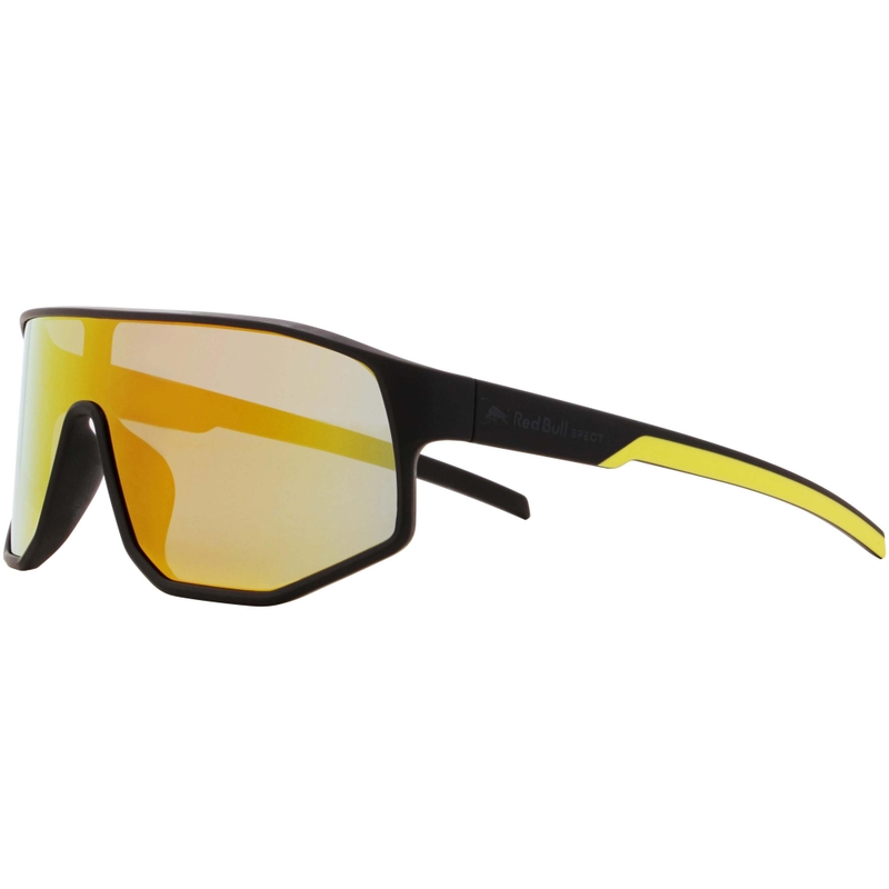 Gafas de sol Red Bull Spect Dash negras con lentes azul-amarillas