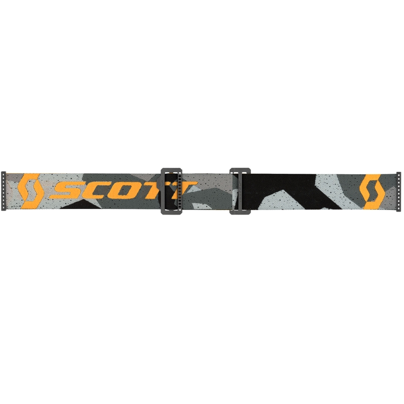 Gafas de motocross SCOTT Fury CH camuflaje gris-amarillo con plexiglás plateado espejado