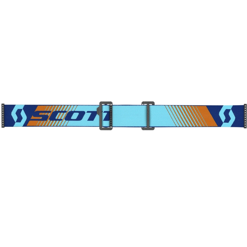 Gafas de motocross SCOTT Fury WFS azul-naranja con plexiglás transparente