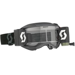 Gafas de motocross SCOTT Fury WFS negras con plexiglás transparente