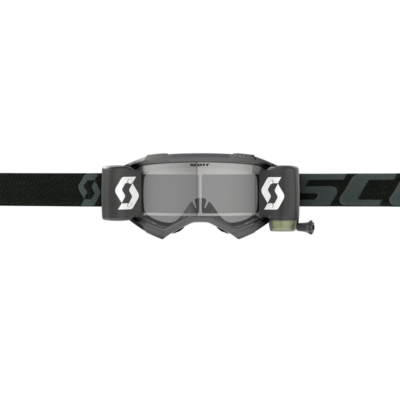 Gafas de motocross SCOTT Fury WFS negras con plexiglás transparente