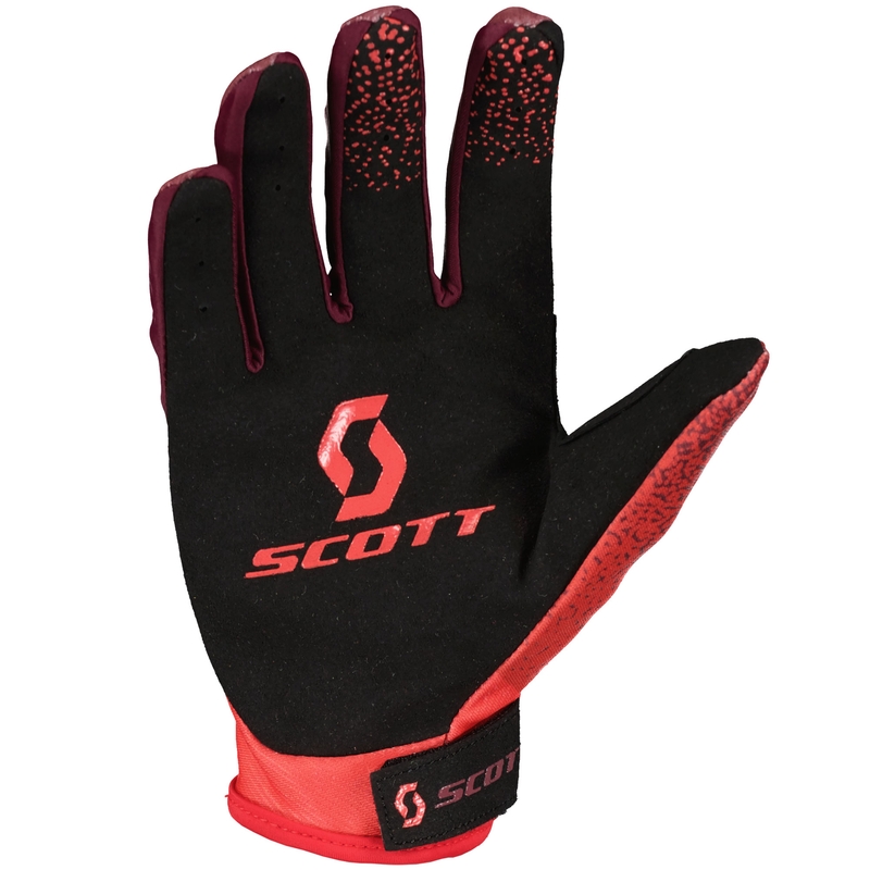 Guantes de motocross SCOTT 350 DIRT EVO rojo-negro
