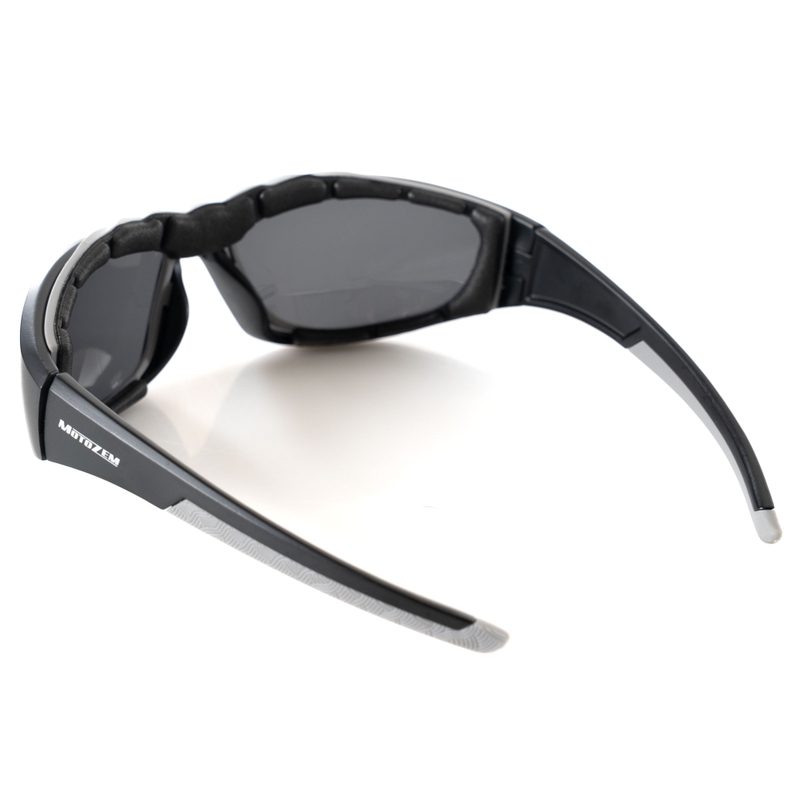Gafas de sol para cascos abiertos MotoZem Forma negras