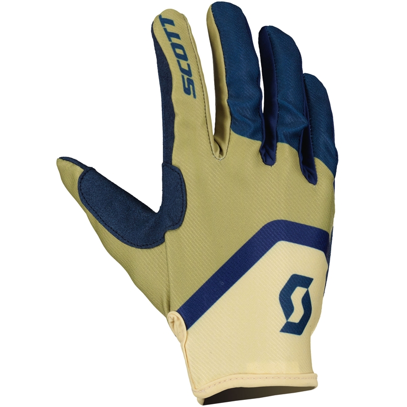 Guantes de motocross SCOTT 350 TRACK EVO beige-azul