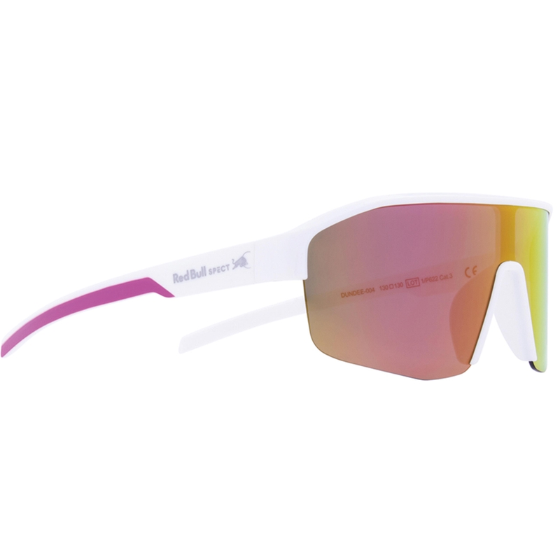 Gafas de sol Red Bull Spect Dundee blancas con lentes rojo-amarillas