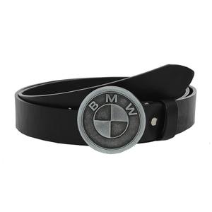 Cinturón de moto de cuero con hebilla BMW