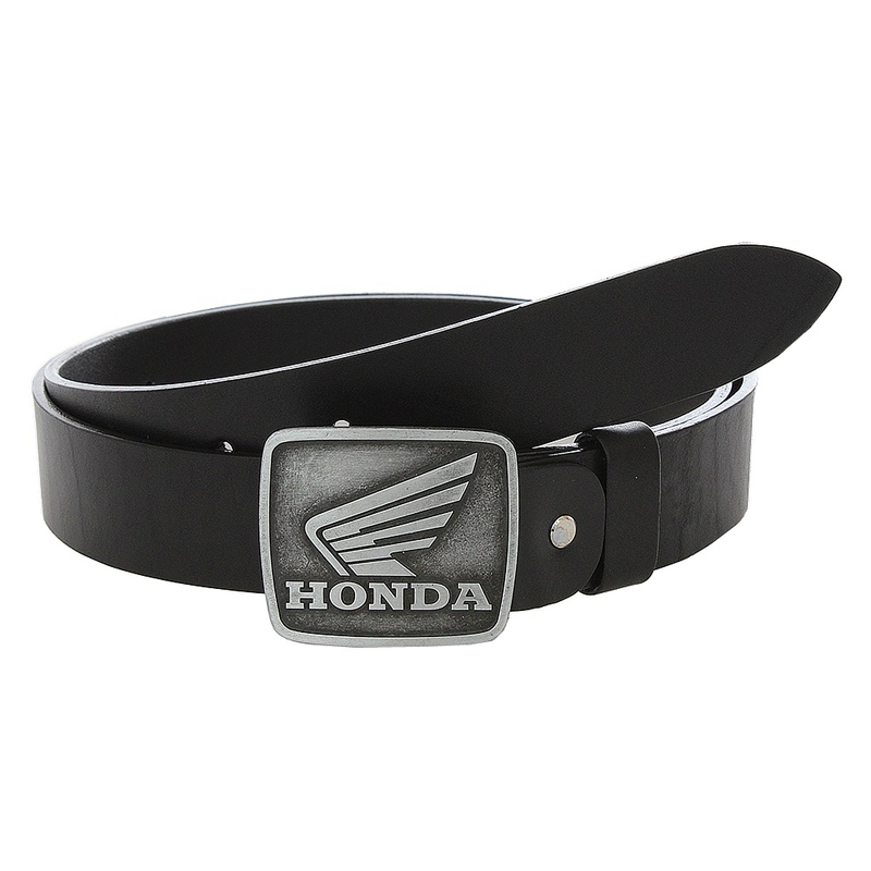 Cinturón de moto de cuero con hebilla Honda