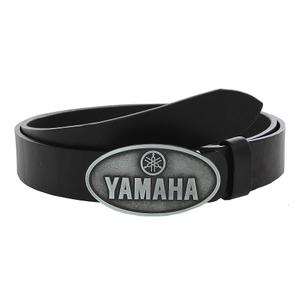 Cinturón de moto de cuero con hebilla Yamaha