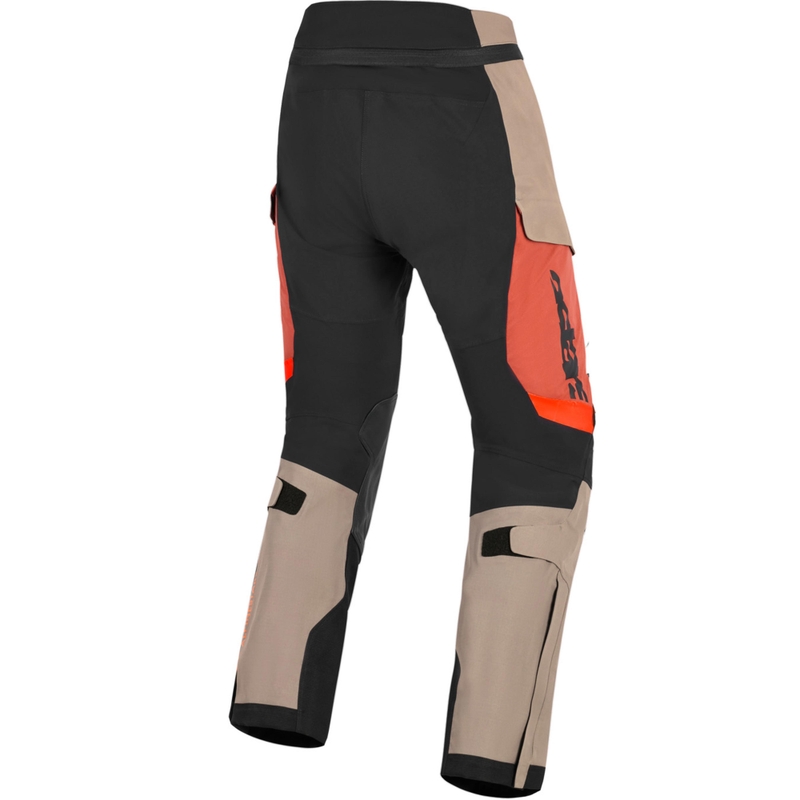Pantalones de moto Alpinestars Halo PRO Drystar XF marrón claro-naranja oscuro-negro