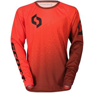 Camiseta de motocross SCOTT 350 DIRT EVO rojo-negro