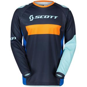 Camiseta de motocross SCOTT 350 RACE EVO azul-naranja
