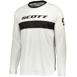 Camiseta de motocross SCOTT 350 SWAP EVO negra y blanca