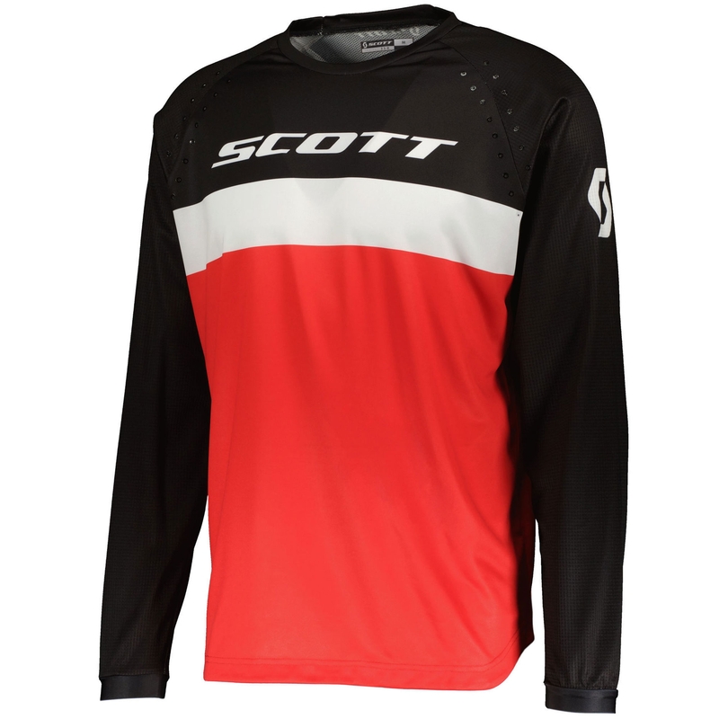 Camiseta de motocross SCOTT 350 SWAP EVO rojo-negro