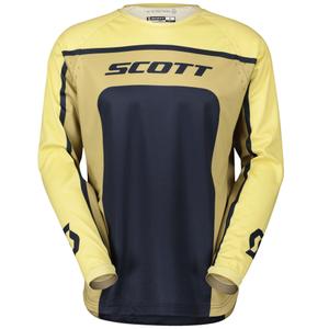 Camiseta de motocross SCOTT 350 TRACK EVO beige-azul