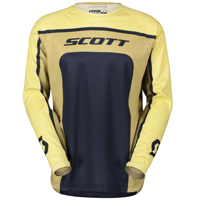 Camiseta de motocross SCOTT 350 TRACK EVO beige-azul