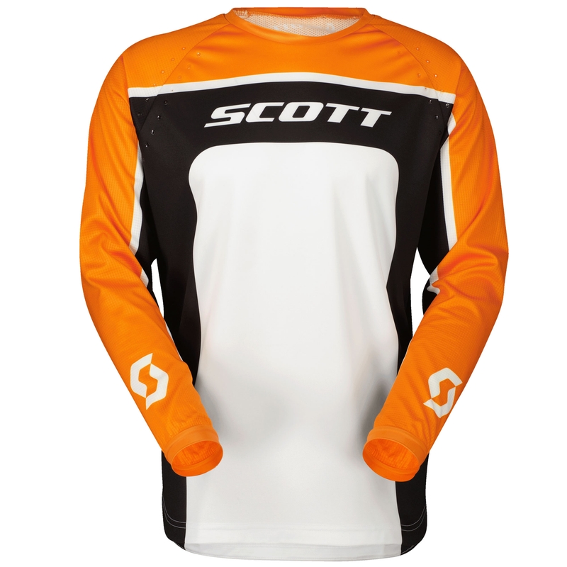 Camiseta de motocross SCOTT 350 TRACK EVO negro-rojo