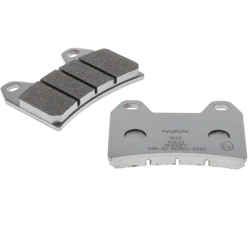 Pastillas de freno NISSIN compuesto semimetálico 76x55,5x9 mm 2 uds