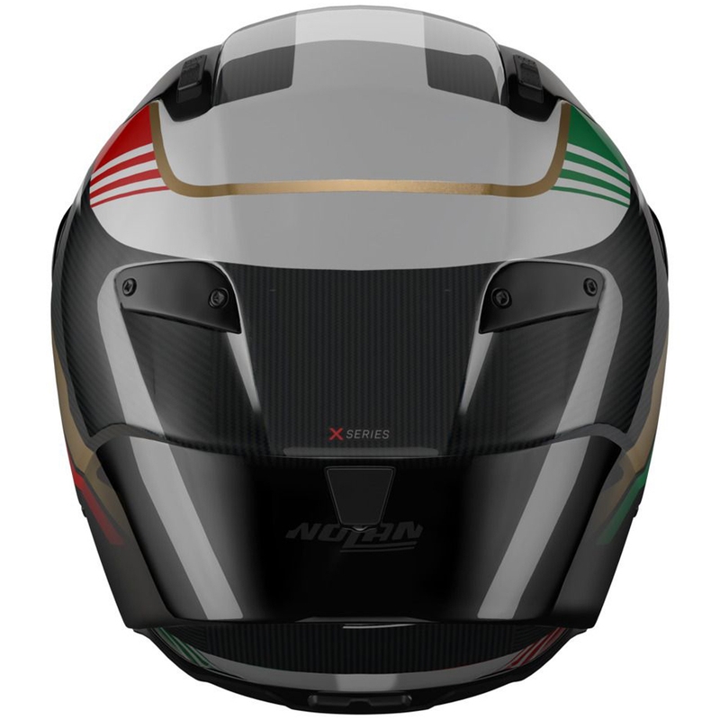 Casco integral de moto Nolan X-804 RS Ultra Carbon Piega negro brillante-dorado-rojo-verde