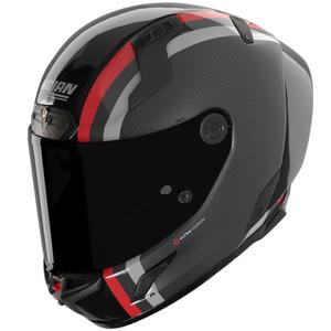 Casco integral de moto Nolan X-804 RS Ultra Carbon Gemini 364 gris brillante-negro-rojo-antracita