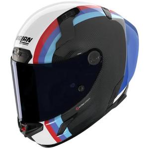 Casco integral de moto Nolan X-804 RS Ultra Carbon Gemini 365 gris brillante-blanco-azul-rojo