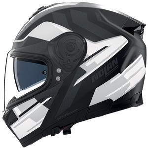 Casco integral de moto Nolan N80-8 Trittico 359 negro mate-blanco-antracita