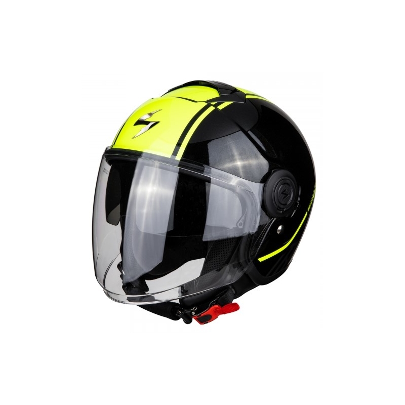 Otevřená přilba na motorku Scorpion EXO-CITY Avenue černo-fluo žlutá