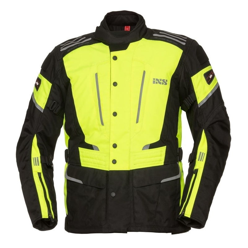 Bunda na motorku iXS Powells fluo-žluto černá