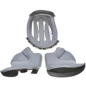 Almohadillas para las mejillas y gorro para cascos de moto Cassida Tour, color gris