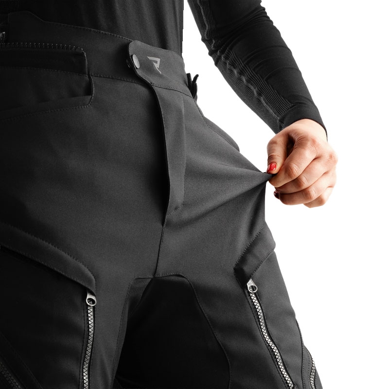 Pantalones de moto largos para mujer Rebelhorn Hardy 3.0 negros