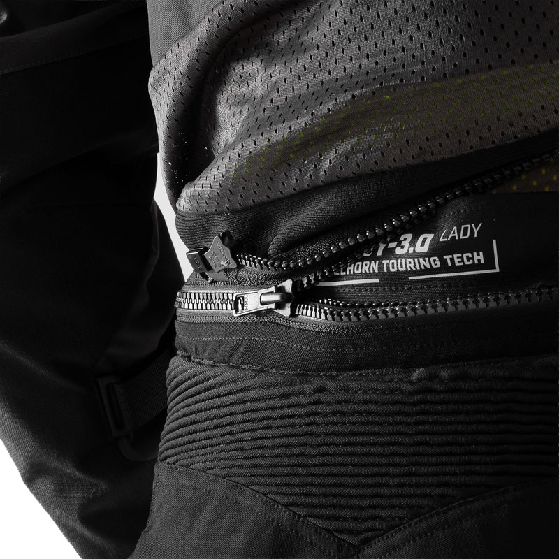 Pantalones de moto largos para mujer Rebelhorn Hardy 3.0 negros