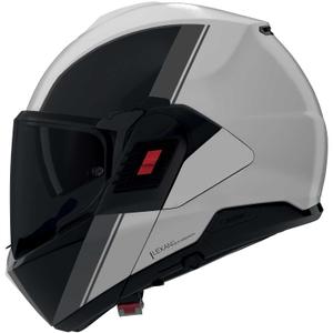 Casco de moto abatible Nolan N120-1 Verniciatura Speciale 356 negro perla brillante y gris