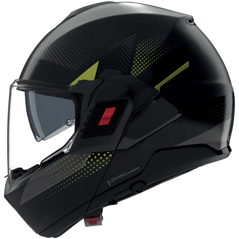 Casco de moto abatible Nolan N120-1 Ciclone gris mate-negro-verde