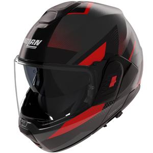 Casco de moto abatible Nolan N120-1 Ciclone 364 gris-negro-rojo