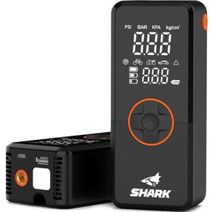 Compresor de batería con power bank SHARK BP-150 negro