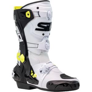 Botas de moto SiDi Rex blanco-negro-amarillo
