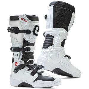 Botas de moto Eleveit X PRIVILEGE blanco-negro