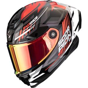 Casco integral de moto Scorpion EXO-RACE Air Kobra FIM2 negro-rojo