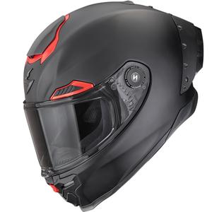 Casco integral de moto Scorpion EXO-RACE Air Solid FIM2 negro mate-rojo