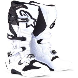 Botas de moto Alpinestars Tech 7 blanco-negro