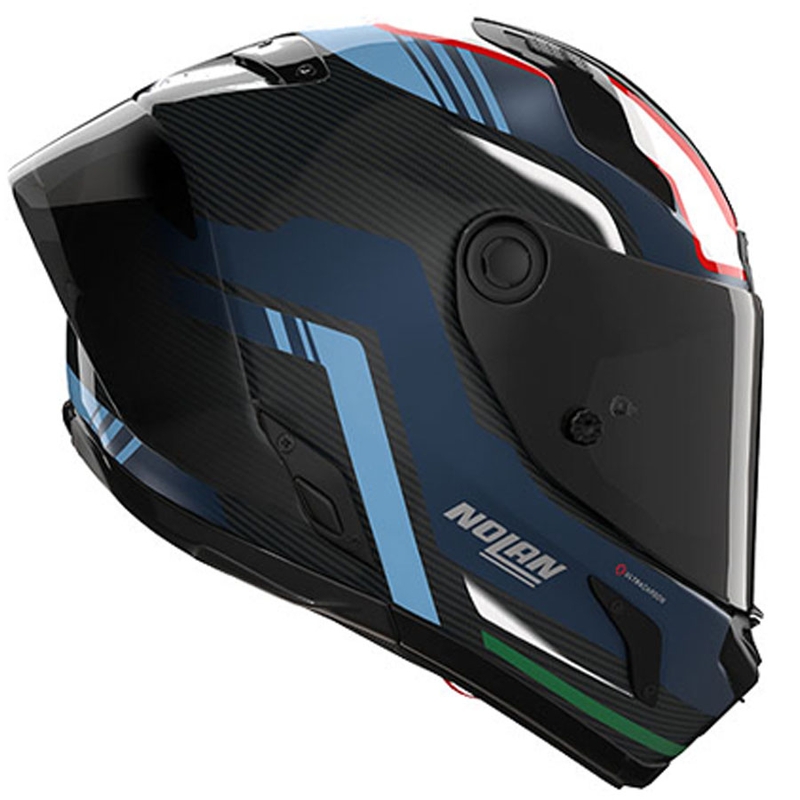 Casco integral de moto Nolan X-804 RS Piega 366 negro brillante-azul-blanco-rojo