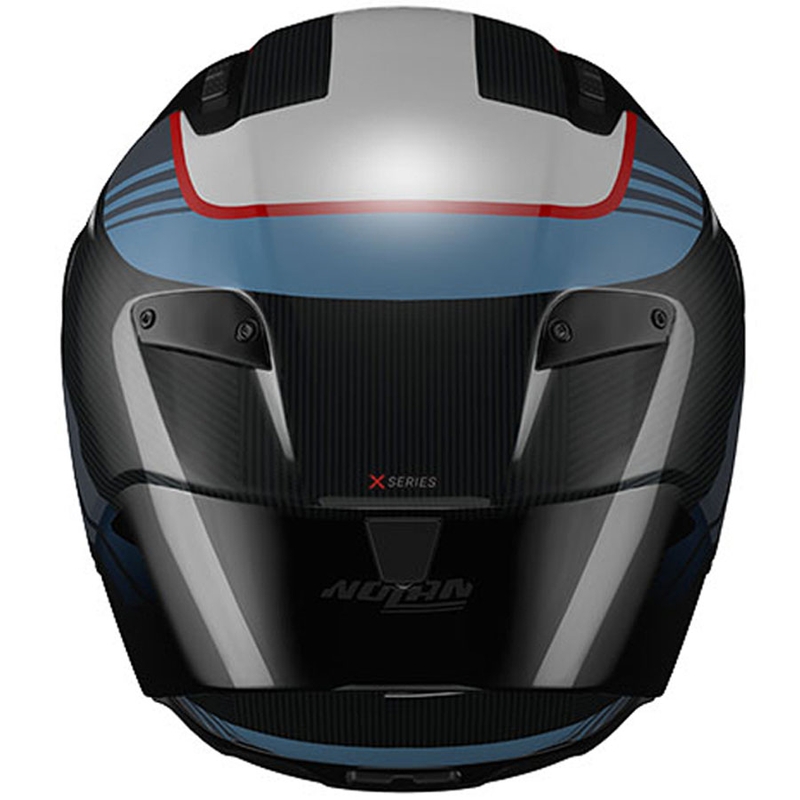 Casco integral de moto Nolan X-804 RS Piega 366 negro brillante-azul-blanco-rojo